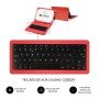 Bolsa para Teclado Micro USB SUBBLIM - USB C KEYTAB PRO USB 10,1" Vermelho
