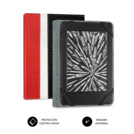 Capa para livro eletrônico SUBBLIM Capa para ebook inteligente 6" vermelha