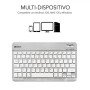SUBBLIM Bluetooth Smart Keyboard BT Keyboard Silver
