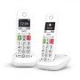 Gigaset E290 Duo DECT/telefone analógico identificador de chamadas branco