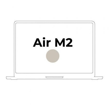 Apple Macbook Air 13,6"/ M2 8-Core CPU/ 8GB/ 512GB SSD/ 10-Core GPU/ Star White