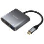 Adaptador USB tipo C Aisens A109-0669/ USB tipo C macho/ HDMI fêmea - USB fêmea - USB tipo C fêmea