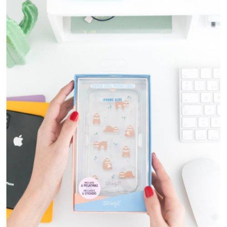 CAPA PARA IPHONE X/XS SLOW COLECTION-CASE SLOTH MR. MARAVILHOSO WOA09852EM