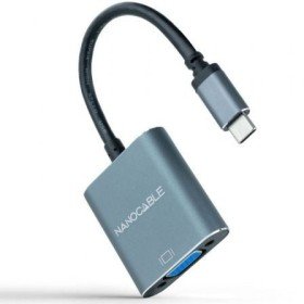Adaptador Nanocable 10.16.4101-G/ USB Type-C Macho - VGA Fêmea