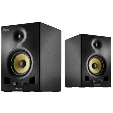 Hercules Monitor 5 2 vias preto com fio 80 W