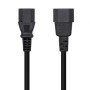 Cabo de alimentação Aisens A132-0532/ IEC C13 Fêmea - IEC C14 Macho/ 10m/ Preto