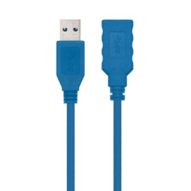 Cabo de Extensão USB 3.0 Nanocable 10.01.0902-BL/ USB Macho - USB Fêmea/ 2m/ Azul