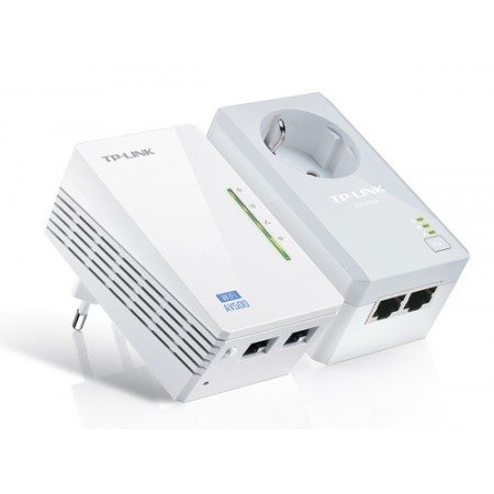KIT TP-LINK POWERLINE WI-FI AV600, QUALCOMM, 300MBPS EM 2.4GHZ, 600MBPS POWERLINE, HOMEPLUG AV, 2 PORTAS 10/100MBPS, WI-FI CLONE