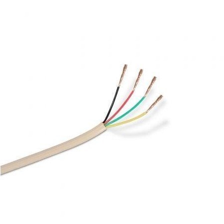 Bobina de Cabo de Telefone Aisens A143-0321 4C/ 100m/ Bege