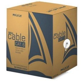 Carretel de Cabo RJ45 UTP Phasak PHR 6302 Cat.6/ 305m/ Cinza