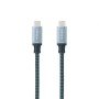 Cabo Nanocable USB 3.1 10.01.4101-L150-COMB/ USB Type-C Macho - USB Type-C Macho/ 1,5m/ Cinza e Preto