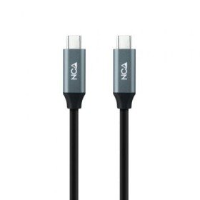 Cabo Nanocable USB 3.2 10.01.4301-L150/ USB Type-C Macho - USB Type-C Macho/ 1,5m/ Cinza e Preto