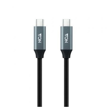 Cabo Nanocable USB 3.2 10.01.4302/ USB Type-C Macho - USB Type-C Macho/ 2m/ Cinza e Preto