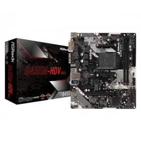 Soquete Asrock B450M-HDV R4.0 AM4 Micro ATX AMD B450