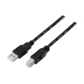 Impressora a cabo USB 2.0 Aisens A101-0005/ USB macho - USB macho/ 1 m/ preto