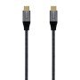 Cabo USB 3.1 tipo C Aisens A107-0670 20 GBPS 100 W/ USB tipo C macho - USB tipo C macho/ 0,6 m/ cinza