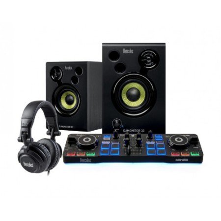Kit controlador de DJ Hercules DJStarter preto