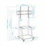 Suporte de chão TooQ para telas (monitor / plasma / LCD / LED) 37" - 100"