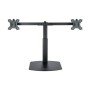 TOOQ SUPORTA 2 TELAS. MESA. 100x100. GIRATÓRIO + INCLINAÇÃO. 17"-27". MAX.6KG. PRETO (DB1727TN-B)