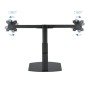 TOOQ SUPORTA 2 TELAS. MESA. 100x100. GIRATÓRIO + INCLINAÇÃO. 17"-27". MAX.6KG. PRETO (DB1727TN-B)