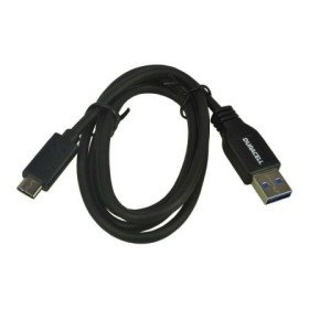Cabo USB 3.0 tipo C Duracell USB5031A/ USB tipo C macho - USB macho/ 1 m/ preto