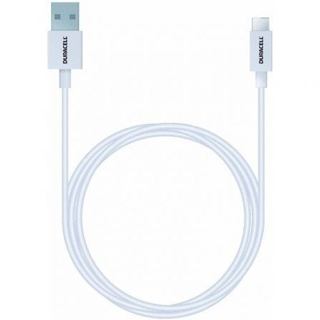 Cabo USB 3.0 tipo C Duracell USB5031W/ USB tipo C macho - USB macho/ 1 m/ branco