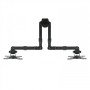 Suporte de mesa giratória e inclinável TooQ para 2 telas (monitor / TV plasma / LCD / LED) 13 "- 32", dois braços, preto