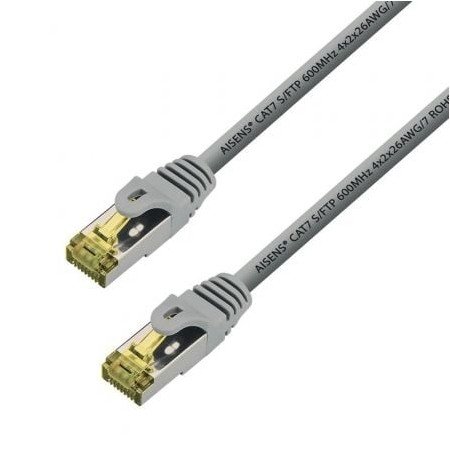 Cabo de Rede RJ45 SFTP Aisens A146-0339 Cat.7/ 15m/ Cinza