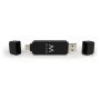 Leitor de cartões Ewent EW1075 USB 3.2 Gen 1 (3.1 Gen 1) Tipo A/Tipo C Preto