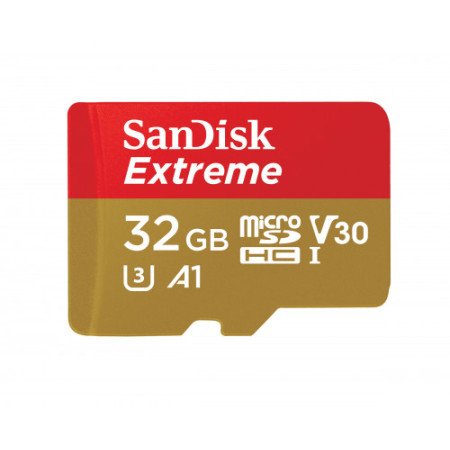 Memória flash Sandisk Extreme 32 GB MicroSDHC Classe 10 UHS-I