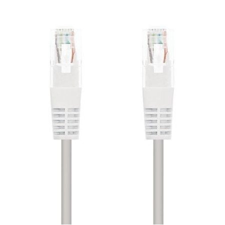 Cabo de Rede RJ45 UTP Nanocable 10.20.0403-W Cat.6/ 3m/ Branco