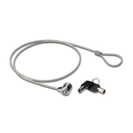 Cabo anti-roubo Ewent EW1242 preto, aço inoxidável 1,5 m