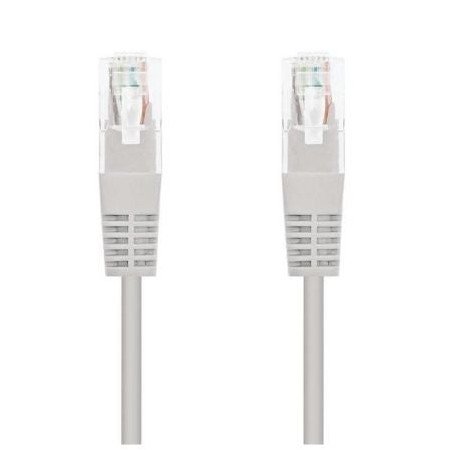 Cabo de Rede RJ45 UTP Nanocable 10.20.0100-L30 Cat.5e/ 30cm/ Cinza