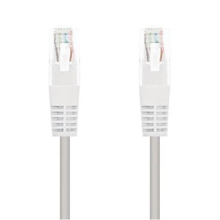 Cabo de Rede RJ45 UTP Nanocable 10.20.0101-W Cat.5e/ 1m/ Branco