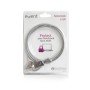 Cabo anti-roubo Ewent EW1241 Prata 1,5 m