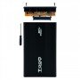 Caixa de disco rígido externo TooQ TQE-2524B Caixa de disco rígido de 2,5" preta