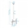 Suporte para TV TooQ LPCE1155TSLI-B 139,7 cm (55") Preto