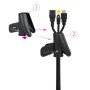 Nanocable organizador de cabos flexível 25 mm, preto, 2 m