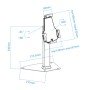 Suporte de segurança TooQ TQTDS0811 para tablets 26,7 cm (10,5") Preto