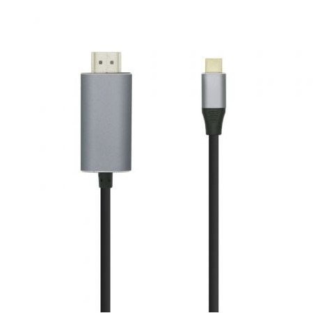 Cabo HDMI Aisens A109-0393/ USB tipo C macho - HDMI macho/ 1,8 m/ preto