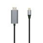 Cabo HDMI Aisens A109-0393/ USB tipo C macho - HDMI macho/ 1,8 m/ preto
