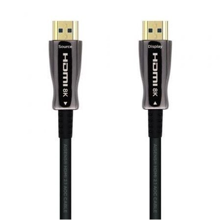 Cabo HDMI 2.1 AOC 8K Aisens A153-0522/ HDMI Macho - HDMI Macho/ 60m/ Preto