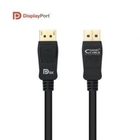 Cabo DisplayPort 1.4 8K Nanocable 10.15.2502/ DisplayPort Macho - DisplayPort Macho/ 2m/ Certificado/ Preto