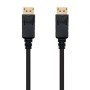 Cabo Displayport 1.2 4K Nanocable 10.15.2301-L150/ Displayport Macho - Displayport Macho/ 1,5m/ Preto