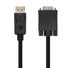 Aisens A125-0462/ Displayport Macho - Cabo Conversor VGA Macho/ 3m/ Preto