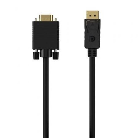 Aisens A125-0552/ Displayport Macho - Cabo Conversor VGA Macho/ 1m/ Preto