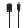 Aisens A125-0552/ Displayport Macho - Cabo Conversor VGA Macho/ 1m/ Preto