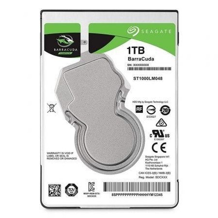 Disco rígido Seagate BarraCuda 1 TB/ 2,5"/ SATA III/ 128 MB
