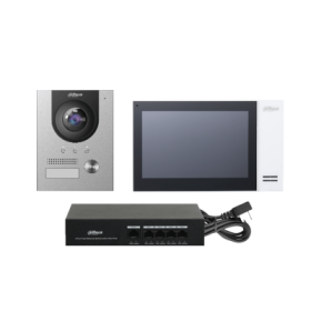 DAHUA - DH-KTP01LS - - KIT DE VIDEOPORTEIRO IP DAHUA COMPOSTO POR 1X VIDEOPORTEIRO IP DAHUA - DH-VTO2201F-P. 1X MONITOR IP DAHUA