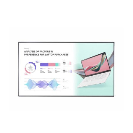 Tela de sinalização LG 86UH5J-H Tela plana para sinalização digital 2,18 m (86") IPS Wi-Fi 500 cd/m² 4K Ultra HD Black Web OS 24